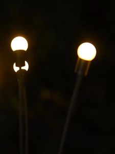 6/10 LED Solar String Fairy Lights Path Lawn Landscape Firefly Lamp Outdoor New Year Christmas Garden Patio Garland Street Decor