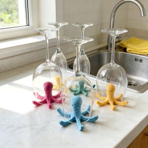 2pcs Standalone Mugs Drying Rack with Rapid Ventilation for Enhanced Drying EfficiencyCompatible with Various MugsWine Glasses