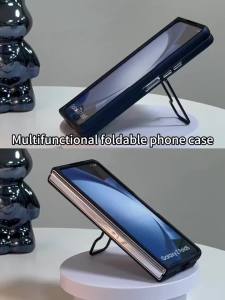 szhaiyu | Lens Holder Stand Tempered Glass Film Phone Case for Samsung Galaxy Z Fold 8 Ultra 7 6 5 4 3 Hinge Protection Shockproof Cover