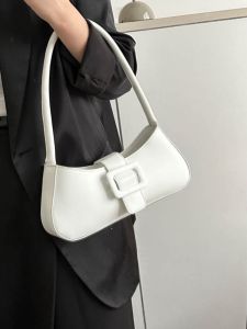 Fancy Special-Interest Design Small Bag Female 2023 New Summer Fashion Ins White Crossbody Shoulder Underarm Bag
