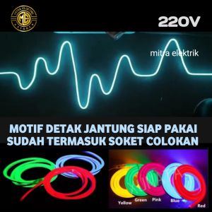 [Promo] lampu hias kamar tidur sudah siap nyala 1m 2m 3m 4m 5meter detak jantung neon flex 220v