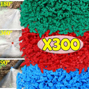 300PCS Micro Atomizing Garden Sprinkler Nozzle 90 180 360 Degree Refraction Micro Water Spray Misting Nozzle Garden Irrigation