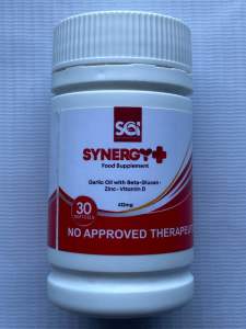 SYNERGY+ GARLIC OIL WITH BETA-GLUCANZINCVITAMIN D(412mg)