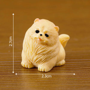 Micro Landscape Creative Cute White Dog Golden Retriever Corgi Shiba Inu Doll Decorations Car Desktop Mini Small Ornaments
