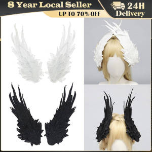 Angel Wing Hair Clips Lolita Barrette Angel Wing Hairpin Lolita Cosplay Hair Accessories Anime Halloween Headwear