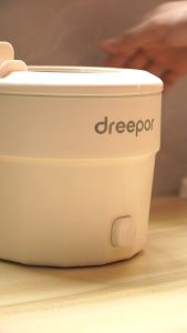 Dreepor 2L electric cooking pot Multi-functional home mini small electric pot dormitory students small folding one-person instant noodles pot electric hot pot