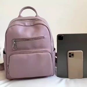 Tas Ransel Wanita Import Fashion Tas Cantik Cewek Tas Perempuan Remaja Tas Ransel Kekinian Kulit coil Tas Ransel Terlaris