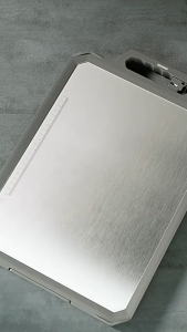 Joyurney Antibacterial Chopping Board 316 Stainless Steel Cutting Board Double Side Set Kitchen