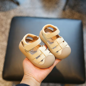 Baby Sandals Summer Soft Bottom Clog Shoes for Boys And Girls Anti-Kick Beach Shoes Slip-On Toddler Learning to Walk Shoes