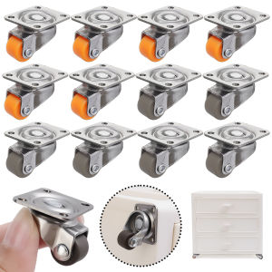 Heavy Duty Casters 20KG Mute Swivel Wheels for Moving Furniture Chair Crib Cabinet Workbench Soft Rubber Universal Castor
