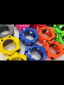 25mm Weightlifting Barbell Collar Dumbbell Barbell Bar/Plate Clip Fixing Clips Olympic Bar Lock/Weight Bar Clip Collar G