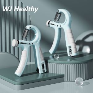 【WJ】Adjustable Professional Counting Hand Grip Outdoor Finger Strength Trainer Portable Fitness Equipment