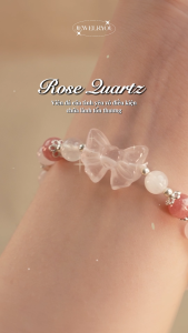 Lắc tay bạc 925 nữ JEWELRYOU ANGELINE mix đá năng lượng tự nhiên shape tim charm thiên thần - Jew117
