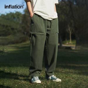INFLATION brand mens youth fashion Japanese outdoor tapered pants 2024 spring/summer trendy brand new casual loose straight tube workwear pants