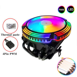 Adegrees B9 CPU Cooler 120MM 4 Heat Pipes 4PIN PWM PC Radiator Fan for Intel LGA 1700 1366 2011 1150 1151 X79 X99 AM3 AM4 AM5