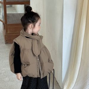 Trang Phục Áo Gile Màu Đơn Cho Bé Gái Phong Cách Hàn Quốc Cao Cấp