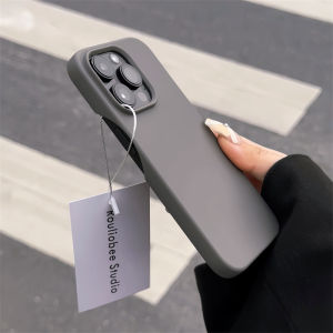 Simplified Pure Color Skin-like Silicone Phone Case for iPhone 17 pro Max Apple 16 pro Half Cover Mobile Phone Shell New Model 17 Air Premium Feeling