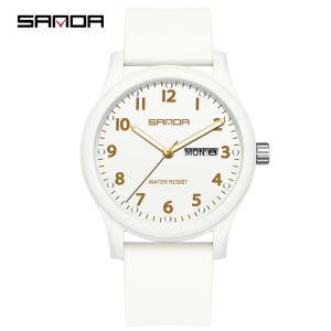 SANDA Top Brand 3263 Minimalist Womens Quartz Watch Clock Minimalist Style Calendar Waterproof 2 Womens Quartz Watch