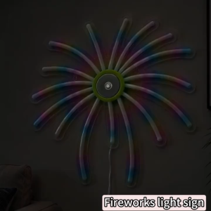 Smart RGB Neon Light Firework LED Christmas Decor Lamp