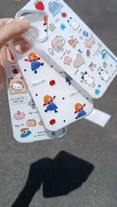 น่ารัก เคสโทรศัพท์แข็ง For เคส iPhone 11 13 16 15 14 12 pro max Case 12 13 pro max 13 Pro 14 Pro IMD เคสโทรศัพท์