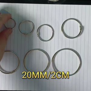 1 PCS Loose Leaf Binder Rings Nickel Plated Book Rings Key Rings Key Chains for Home School