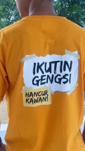 AYM Spesial 1 - Kaos Distro Ikutin Gengsi Hancur Kawan / Kaos Kata Kata / Kaos Keren / Kaos Pria Lengan Pendek Bahan 100% Katun Tebal Adem - Baju Pria Wanita