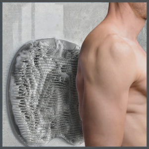 Extra Large Silicone Back Scrubber With Suction Base Bathroom Tool