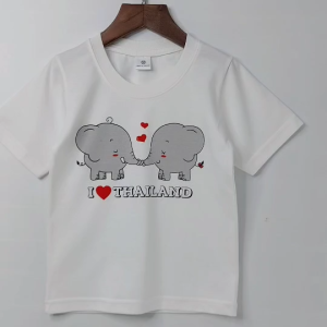 เสื้อยืดเด็ก เสื้อThailand งานสกรีนจริงผ้าCotton100%ผ้านุ่มใส่สบาย ใส่ได้ (6 เดือนถึง 12 ปี) Paintmylove