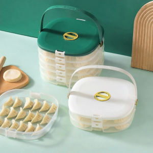 Home Large Capacity Multi-layer Portable Dumpling Storage Box