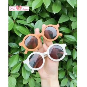 Kính mát gọng tròn chống tia UV nhiều màu phong cách Hàn Quốc cho bé gái bé trai Shop Mẹ Sam