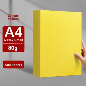 YUANHAO | Yellow Thick A4 Printing Paper 80g 500 Sheets