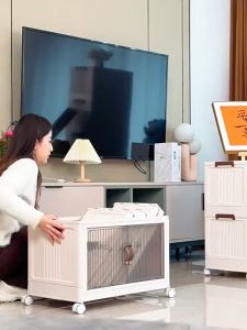 Corner box ตู้เก็บของ （25 ถึง 485 ลิตร）ลิ้นชักขนาดใหญ่ มีล้อเลื่อน พับเก็บได้ วางซ้อนได้สูง ความจุแบริ่ง 150KG วัสดุ PP หนา