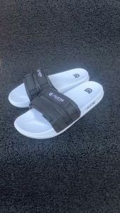 Calister - Sandal Slide White Strap Black Footwear