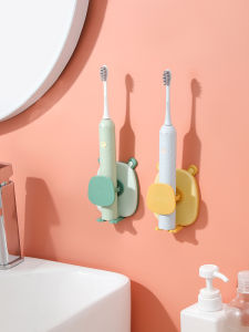 Jumping Mouse Electric Toothbrush Holder Wall Mounted No Drilling Toothbrush Stand Storage Rack Nordic Style Bathroom Organizer