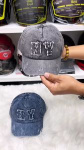 Mũ Lưỡi Trai Jean Thêu NY Cao cấp From Chuẩn Lòng Sâu.