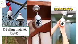 LazMall SALE [MUA 1 TẶNG 1] Camera Yoosee Bóng Đèn Thế Hệ Mới -Camera Yoosee HK211 -Full HD 1080P -Xoay 360° 4 Chiều -Đàm Thoại 2 Chiều - Hồng Ngoại Ban Đêm Có Màu -Cảnh Báo Chuyển Động -BẢO HÀNH 1 NĂM -GIAO HỎA TỐC