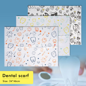 10pcs Disposable Dental Chest Towel Dentistry Clean Pad Dental Piercing Bibs Waterproof Medical Paper Patient Disposable Napkins