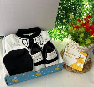 KADO LAHIRAN BAYI SET KOKO DAN KAOS KAKI BABY BOY