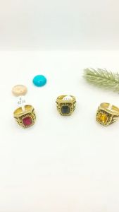 Nhẫn inox mạ vàng bền màu mang rất phong cách N167 - 135 - Không Kị Nước - Không Dị Ứng