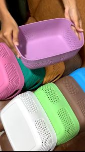 Keranjang Penyimpanan Serbaguna / Tempat Kotak Multifungsi / Keranjang Plastik / Keranjang Penyimpanan Bumbu Keranjang Tempat Make Up / Tempat Sabun / Tempat Snack Termurah Terbaru Promo