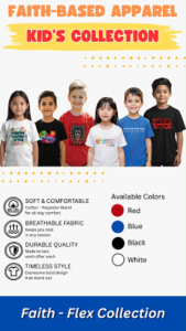 Faith-Based Apparel Kids Collection | Innocent | Yalex Brand | T-Shirt for Boys & Girls | White Red Tee | Christian Shirt