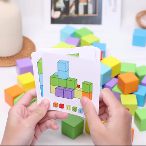 Montessori 3D High Quality Block Space Dimension Building Educational Kids Toys | Mainan Budak Blok Pendidikan Kanak Dimensi | 立体方块空间思维积木