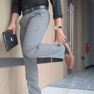 ALZURA - Celana kerja pria slimfit formal - Celana bahan pria - Basic Pants