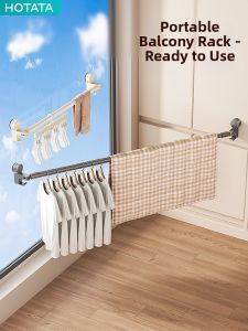 Hotata | Telescopic No-Drill Multi-Function Clothes Drying Rack