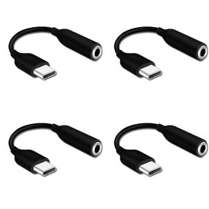 1-4pcs For Usb Type C To 3.5mm Audio Adapter 3.5 Jack Aux Cable Headphone For Galaxy S25 S26 S23 S24 UItra S21 S22+ A54 A55 A56