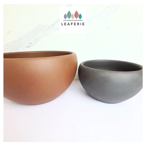 The Leaferie Petit Bonsai Pot (Series 38) 3 sizes . Plant pot . Zisha . Flowerpot . Planter . small purple sand pots