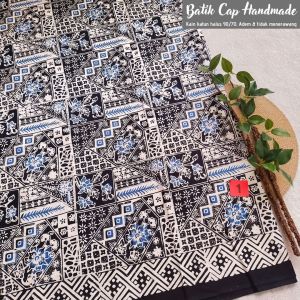 Kain Batik Cap Garutan 2 Series - Motif Bunga  Kombi Series - Batik Cap (Bukan Batik Print) - Fashion Batik Pria Wanita - Batik Kombinasi