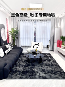 Modern Minimalist Long Velvet Carpet for Living Room Bedroom Sofa Full Coverage Easy Care Room Blanket Pad Non-Washing Maintenance