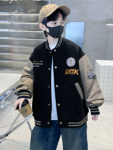 Thickened Cotton Autumn Winter Jacket for Boys Childrens Baseball Uniform Thickened Boys Winter Clothes Sports Jacket