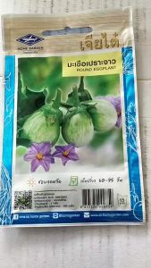 เจียไต๋ มะเขือเปราะจาว หมดอายุ 06/2569 จำนวน 200 เมล็ด/ซอง เมล็ดพันธุ์ ลอตใหม่ งอกดี สีเขียวอ่อน ทรงหยดน้ำ ติดผลดก รสชาติกรอบ ระยะเก็บเกี่ยว 60 วัน